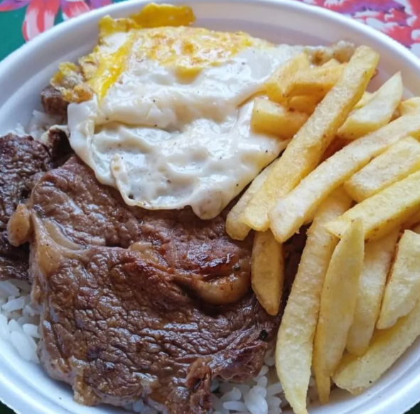 2 Marmitex Bife com Ovo